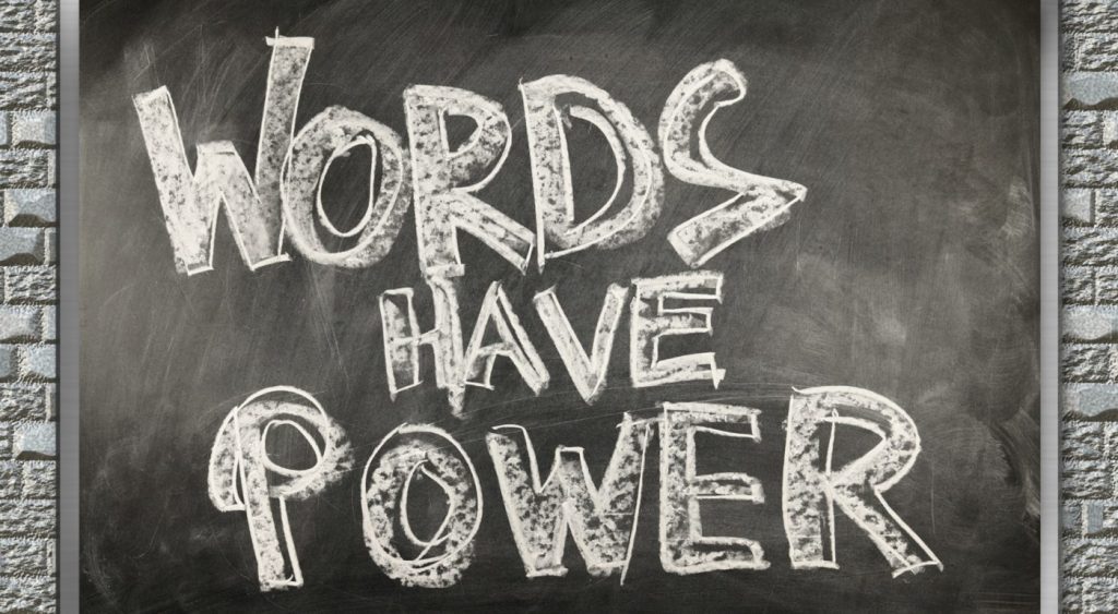 Words Have Power graphic