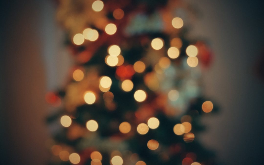Blurred christmas tree