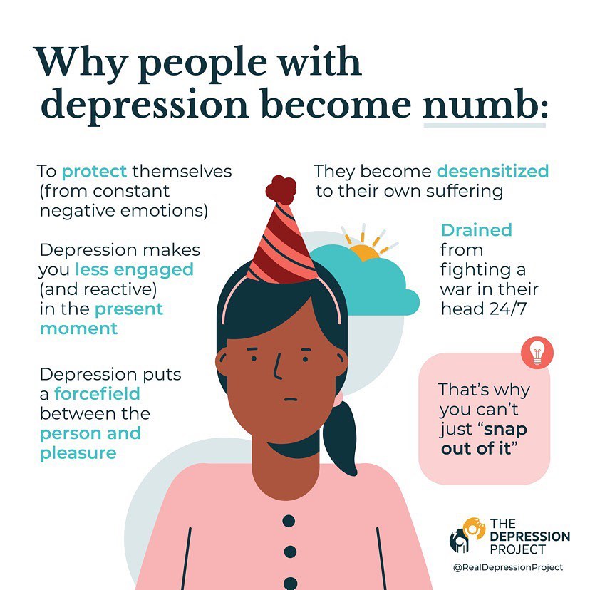 Why depression makes people numb