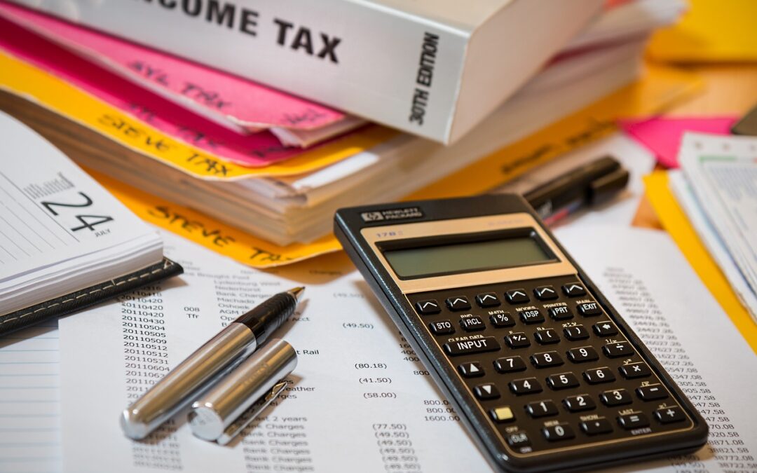 Income tax, Calculator, Accounting image