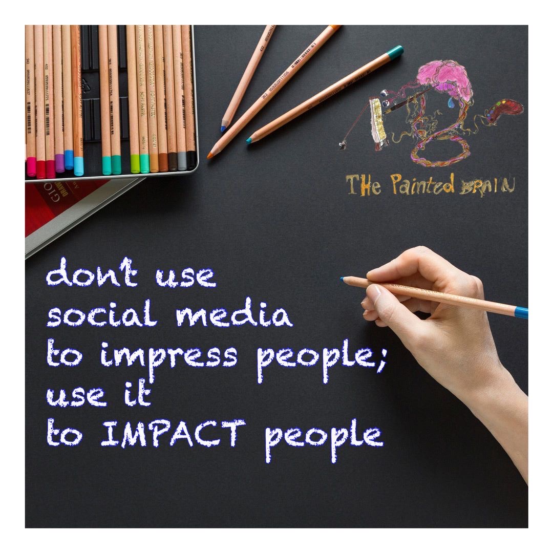 dont use social media to impress ppl use it to impact
