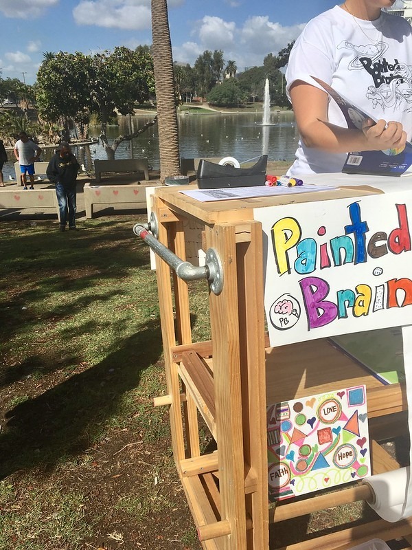 Painted Brains Art Cart at MacArthur Park in Los Angeles