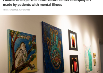 Painted Brain partners with Alcott Center to display art made by patients with mental illness