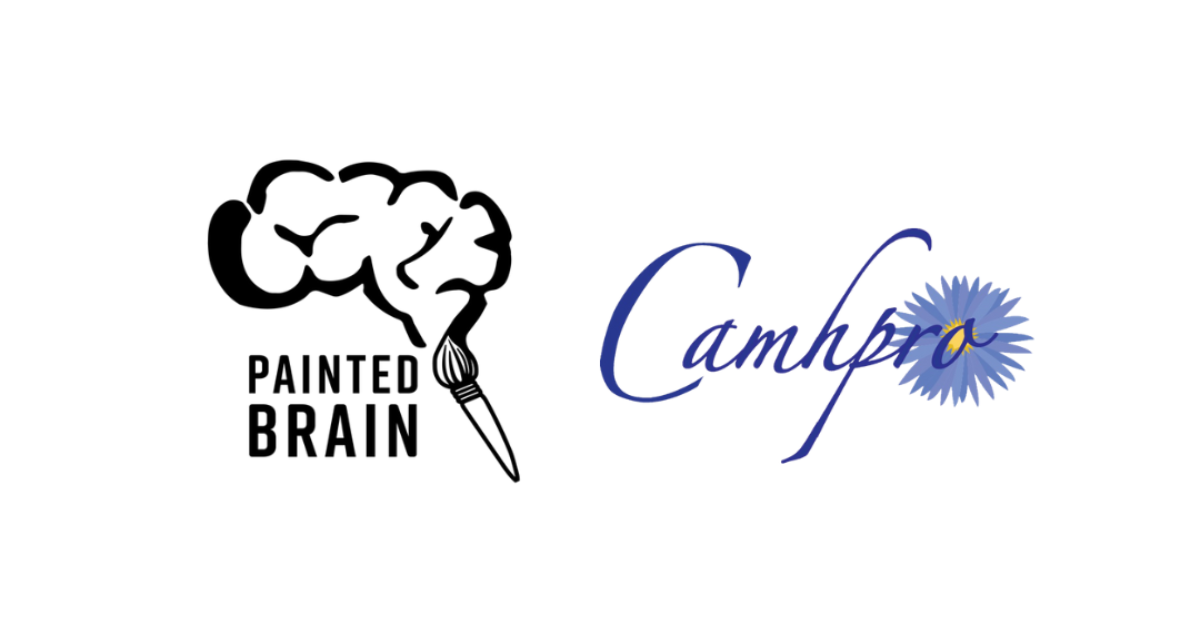 logos for painted brain and camhpro