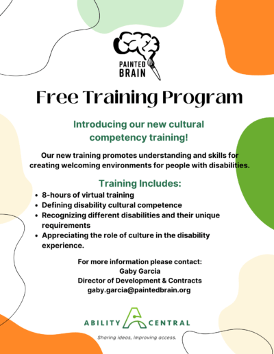 Disability Cultural Competency Training - Flyer