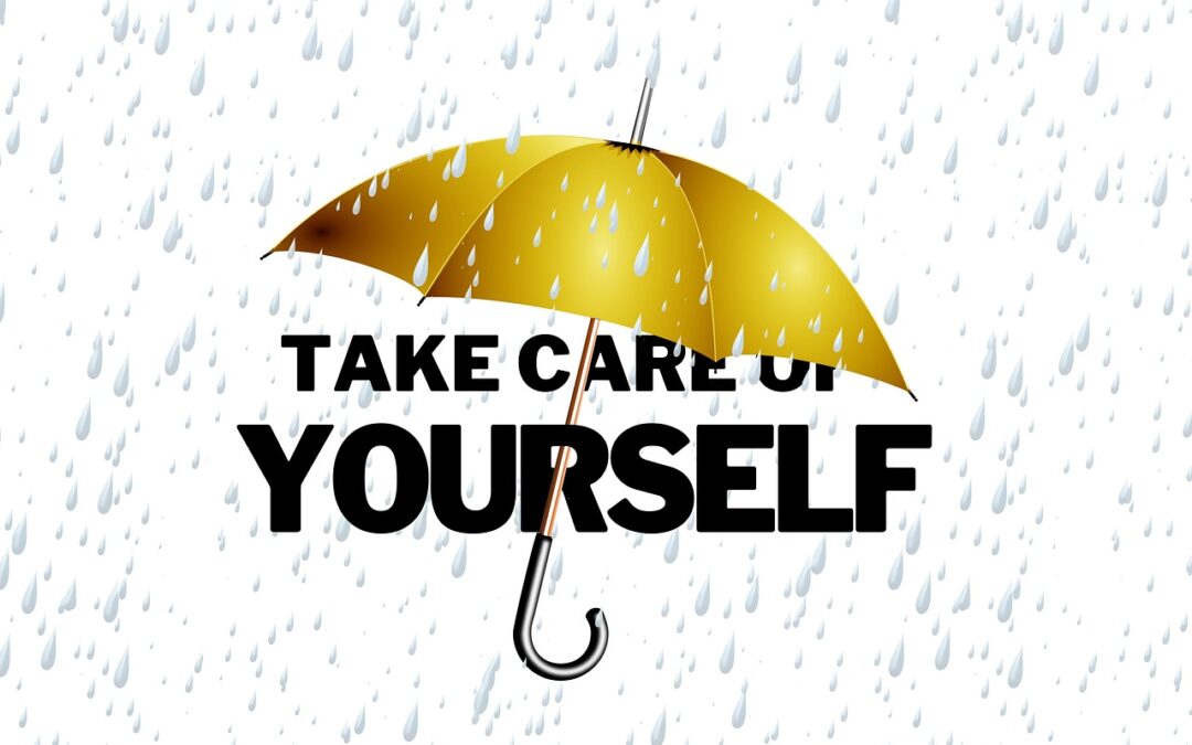 Umbrella symbol to represent the importance of self-care