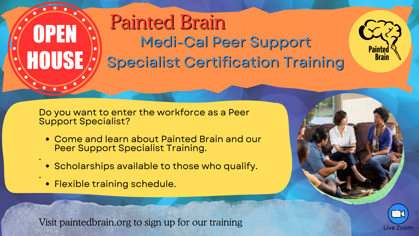 Virtual Medi-Cal Peer Support Specialist Certification Training Open House on October 21 2024