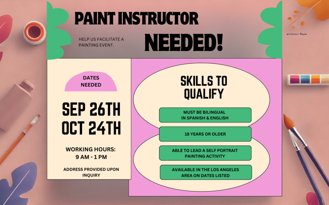 Painted Brain is looking for a Bilingual (Spanish & English) Art Instructor